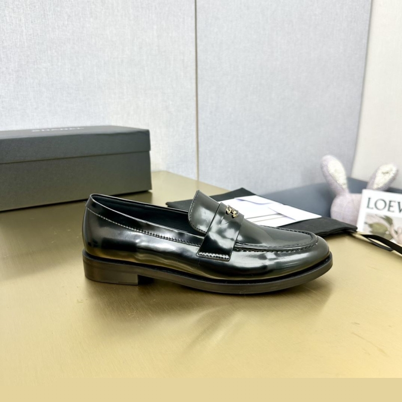 Ch*el leather shoes